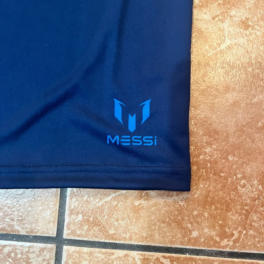 NEW Messi Collection Mens Athletic Shirt Size XL Lionel Messi Blue Short Sleeve - Picture 4 of 5